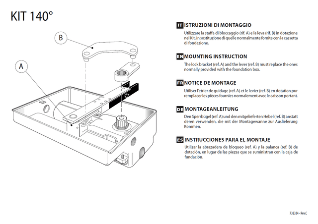 Document Opening to 140° kit