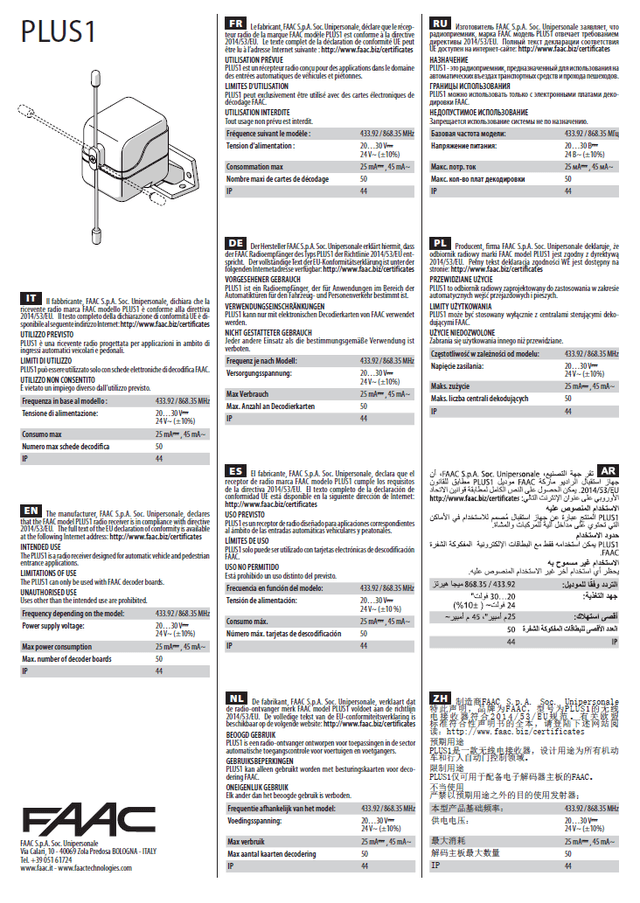 Document PLUS1 - PLUS1  LC