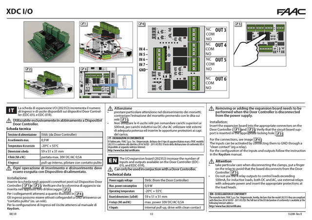 Document XDC I-O